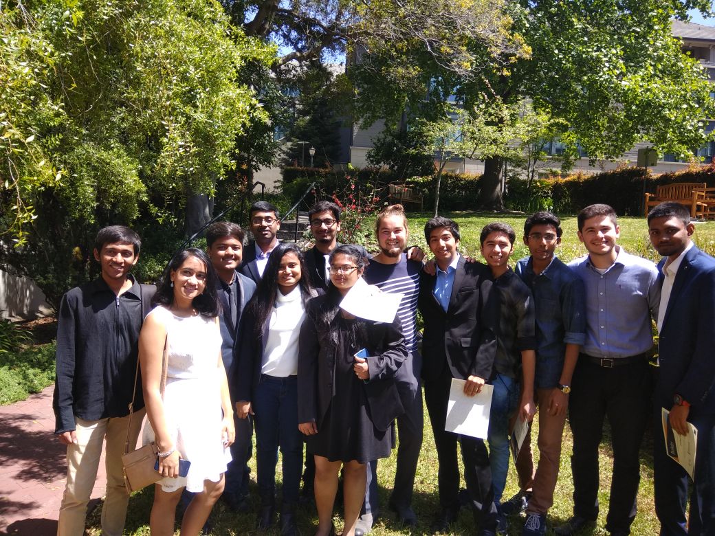 Marcelo with fellow Startup Semester students from SRM (India)