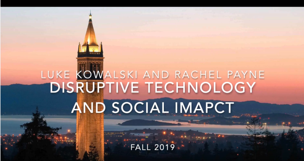 Disruptive Technolgoy and Social Impact challenge lab