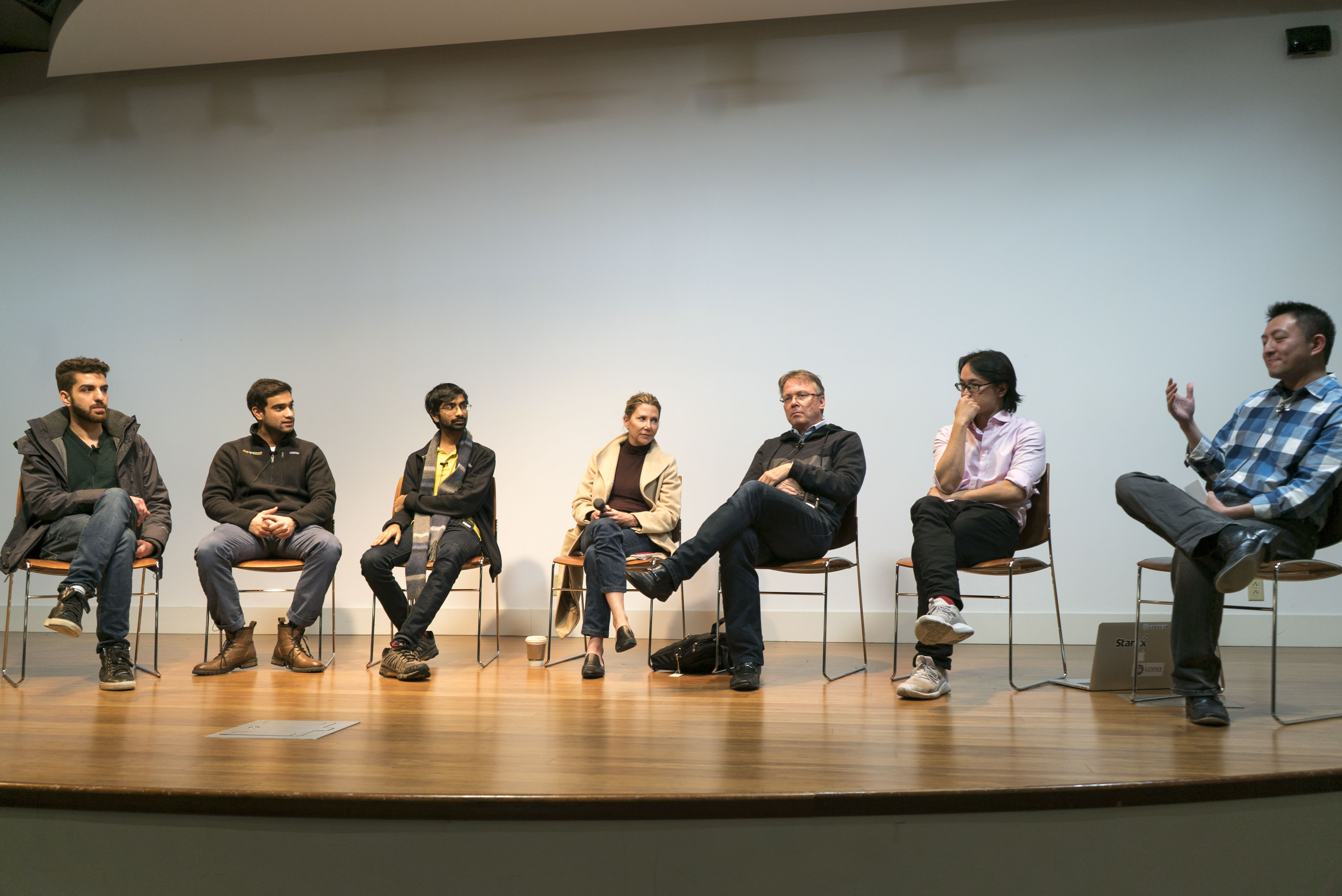 Panelists discussing the potential impact of blockchain on the future of finance