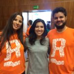 UFMG alums Joana Bratz (left) and Rodrigo Miranda (right) with SCET staff and UC Berkeley student, Danielle Vivo