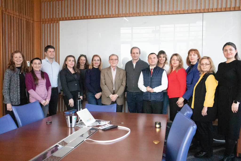 The delegation of Moldovan professors met with Dr. Randy Schekman, Nobel laureate, who also has Moldovan lineage
