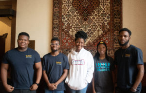 From left to right: Mcebo Vincent Hlanze, Judercio Nhauche, Abigail Efua Tetteh, Sandra Nettey, and Styve Zeumo Lekane