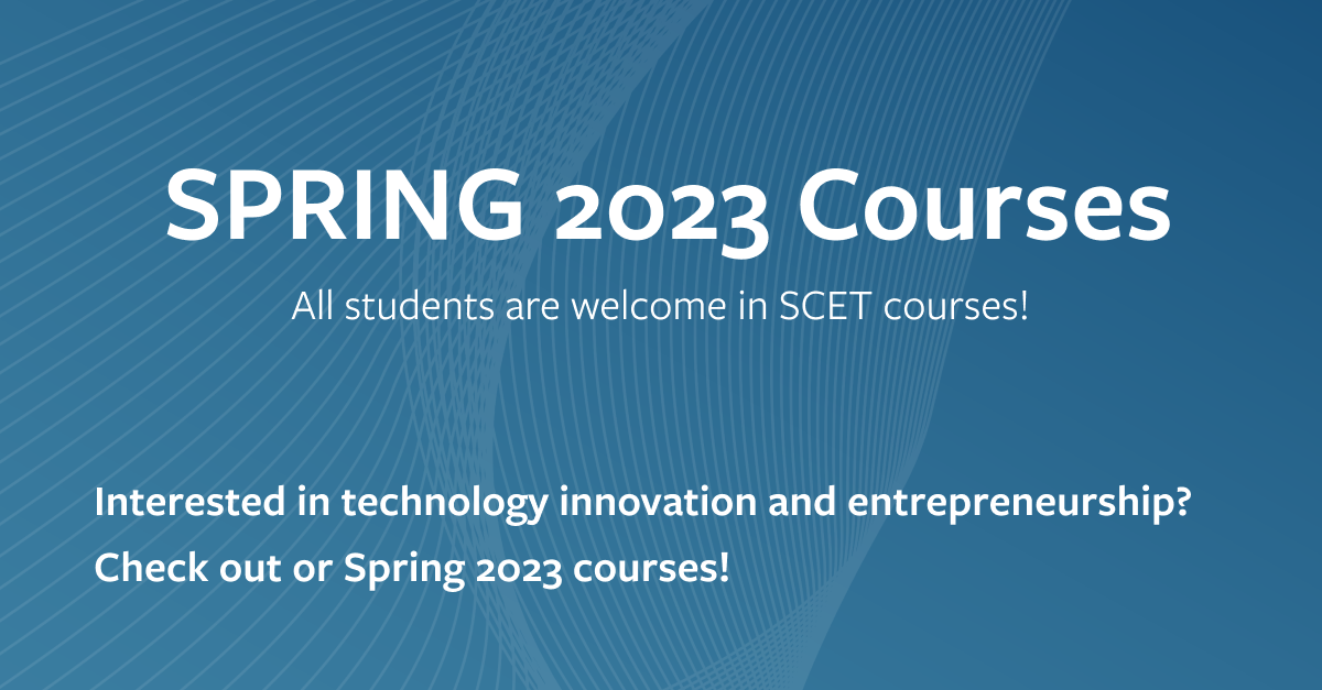 Announcing our Spring 2023 course lineup! UC Berkeley Sutardja Center