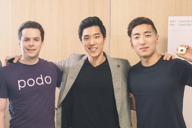 Podo Labs Co-Founders and Berkeley alums, Samuel Pullman, Jae Choi, and Eddie Lee