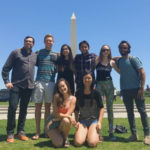 Students at Washington Monument