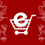 Internet explorer logo in a shopping cart